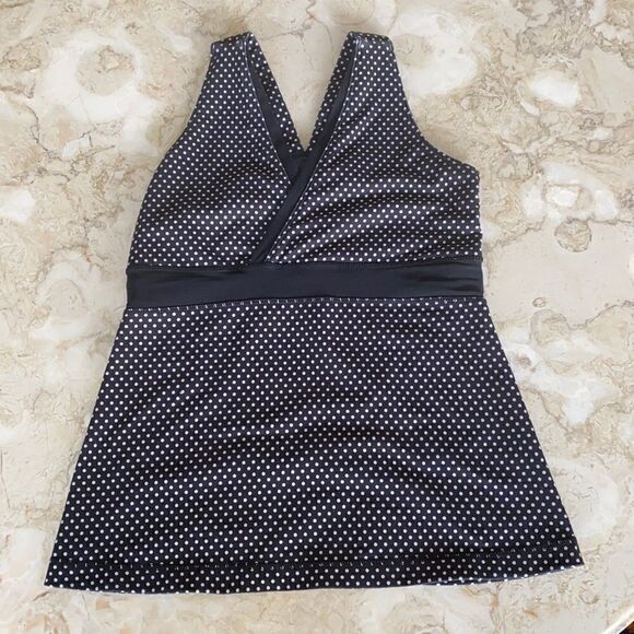 Lululemon Deep V Athletic Tank Polka Dots - Picture 1 of 7
